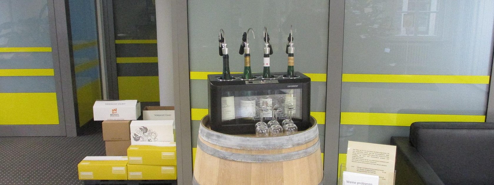 Vinothek in der Tourist Information