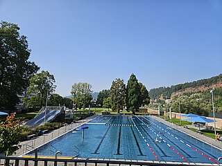 Das Bild zeigt das Freibad "NordBad" in Trier.