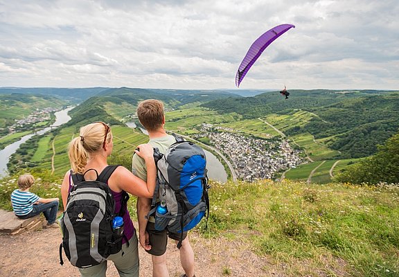 Moselsteig am Calmont Gipfelkreuz Region Cochem