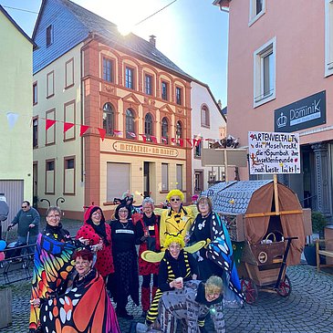 Rosenmontagszug in Lieser