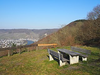 Ausblick von der Andeler Schutzhütte auf Bernkastel-Kues