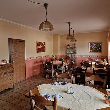 Frühstücksraum vom Buffet