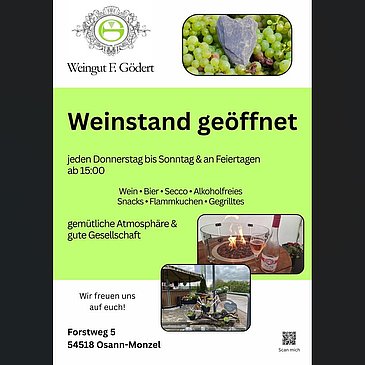 Plakat Weinstand F. Gödert