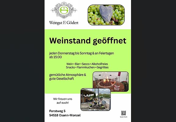 Plakat Weinstand F. Gödert