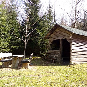 Schutzhütte in Oberkleinich