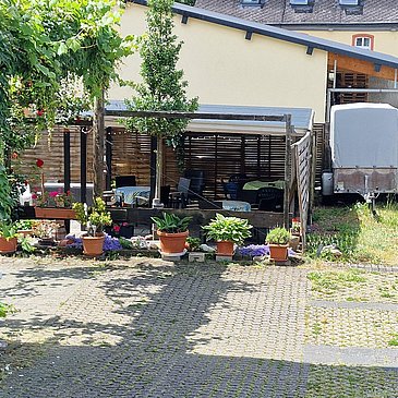 Sitzplatz im Garten