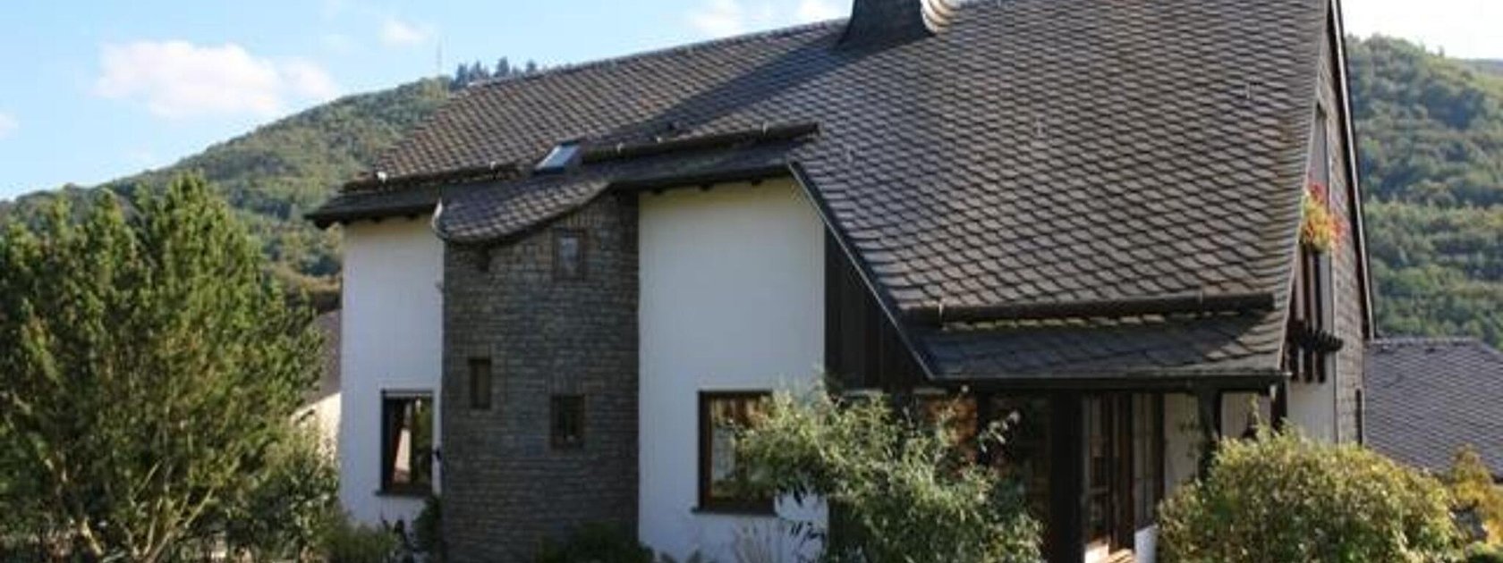 Hausansicht Garten