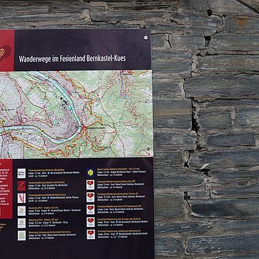 Wandertafel am Startpunkt