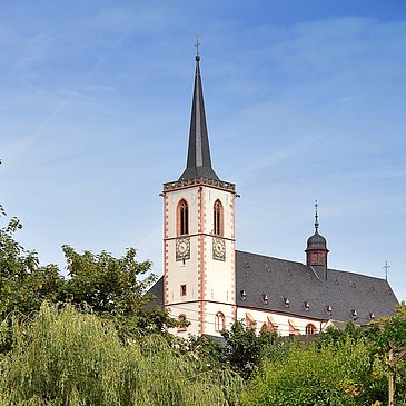 Die Wallfahrtskirche in Klausen ist Ziel des Radwegs.