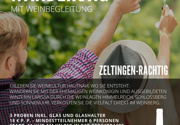 Plakat Weinlagenwanderung