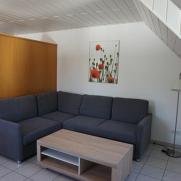 neue Schlafcouch in der Ferienwohnung