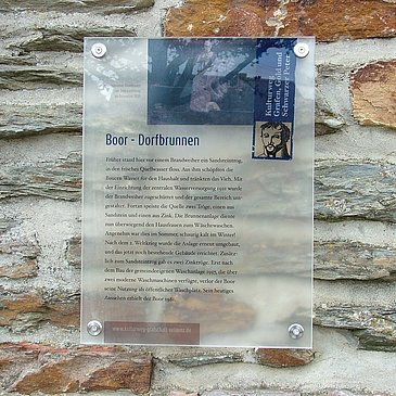 Infotafel am Dorfbrunnen in Gronhausen