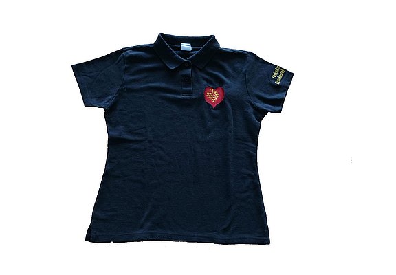 Poloshirt schwarz Vorderseite