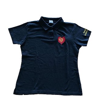 Poloshirt schwarz Vorderseite