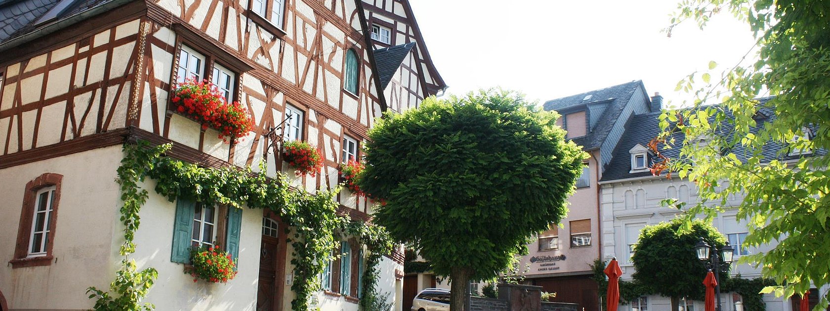 Mittelalterlicher Marktplatz in Zeltingen-Rachtig
