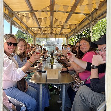 Weinprobe mit dem Planwagen Genetsch