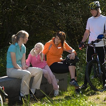 Durch seine moderate Länge eignet sich der Radweg für Familientouren.