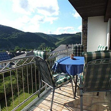 Balkon Süd/West mit Moselblick Fewo Anemone