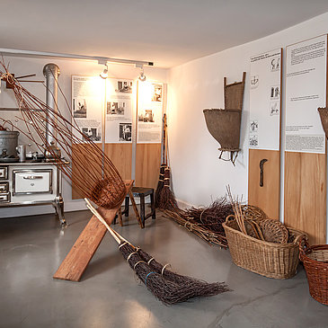 Das Bild zeigt den Hottenraum des Hunsrücker Holzmuseum.