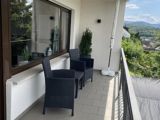 Balkon mit Sitzecke