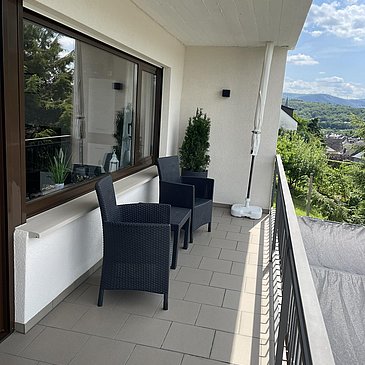 Balkon mit Sitzecke