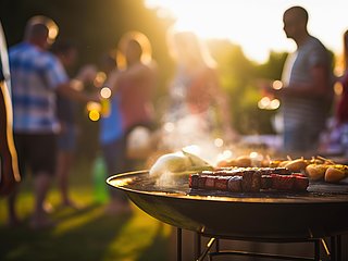 grillen in der Natur