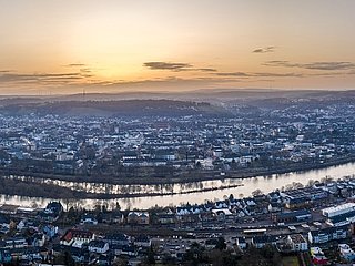 Blick über Trier bei der Mariensäule