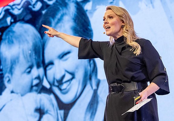 Patricia Kelly während der Show