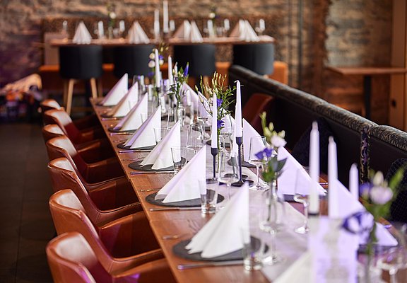 Tisch Restaurant Burg Landshut