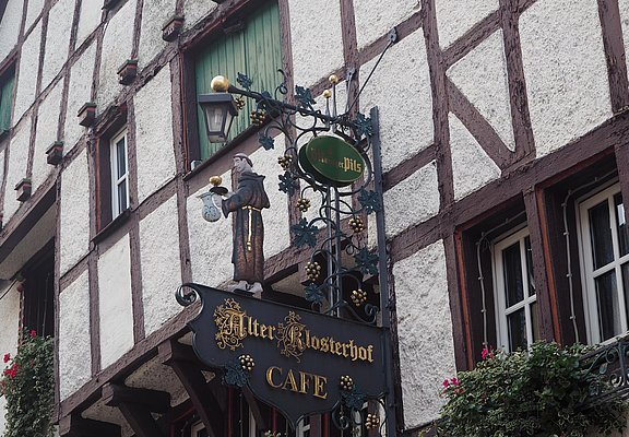 Café Alter Klosterhof Schild