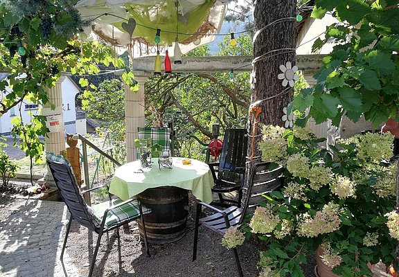 Sitzecke Weingut Marx