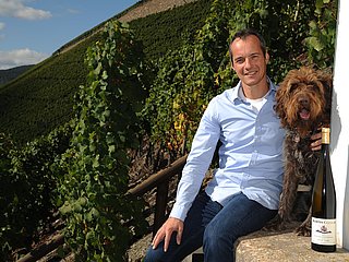 Martin Conrad in den Weinbergen