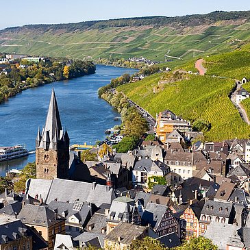Bernkastel, Blick auf die Altstadt