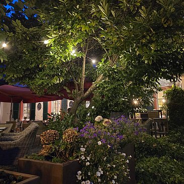 Terrasse Abends