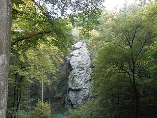 Der Bilstein-Felsen - einer der Weg-Höhepunkte