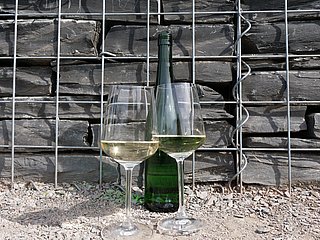 Weinflasche mit Wein