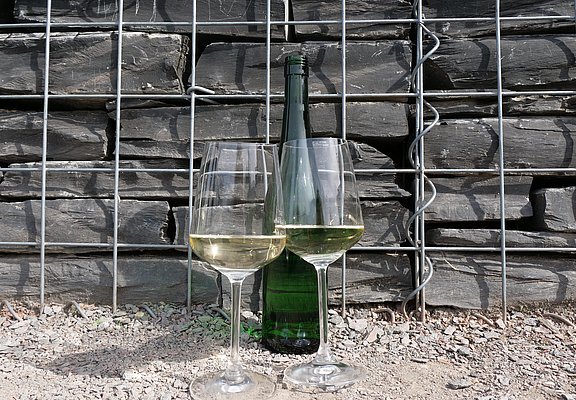 Weinflasche mit Wein