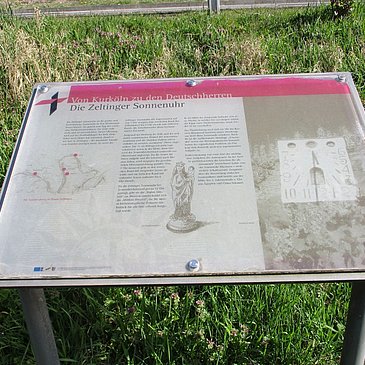 Infotafel zur Zeltinger Sonnenuhr