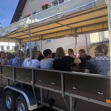 Planwagenfahrt mit dem Weingut Genetsch