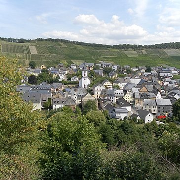 Blick auf de Ortsteil Maring