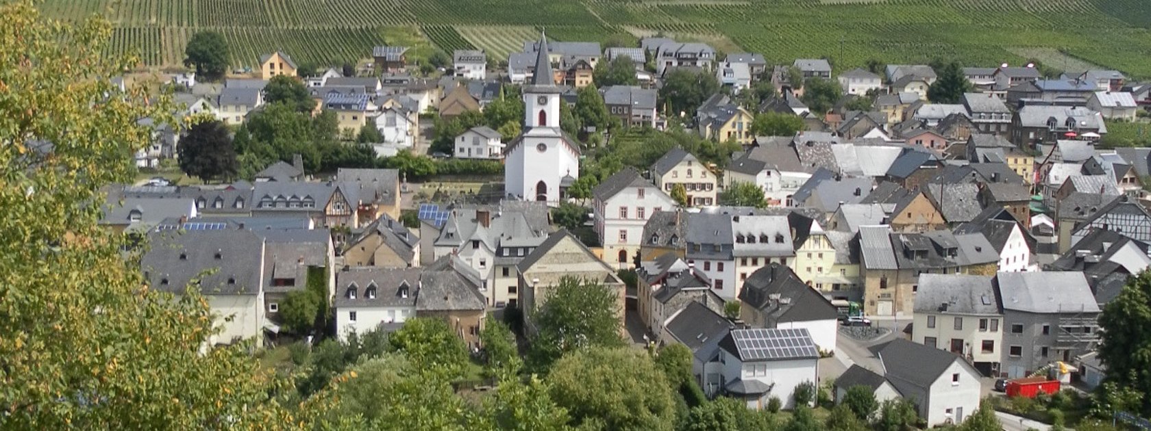 Blick auf de Ortsteil Maring