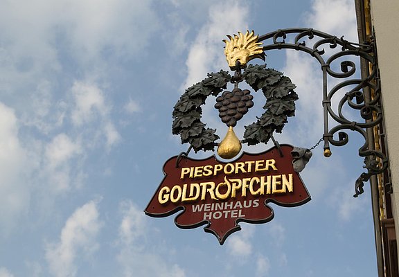 Piesporter Goldtröpfchen Schild