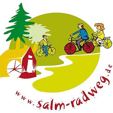 Wegmarkierung Salm-Radweg