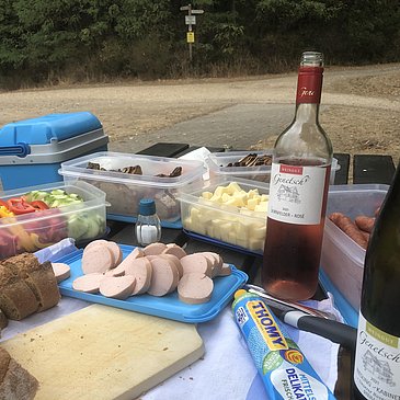 Picknick am Aussichtspunkt