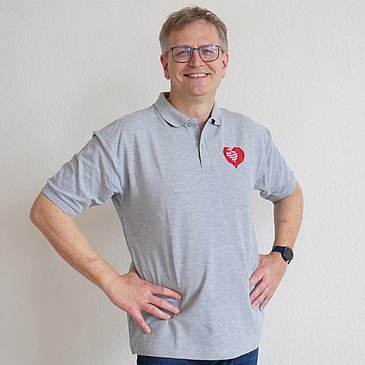 Poloshirt grau Herren