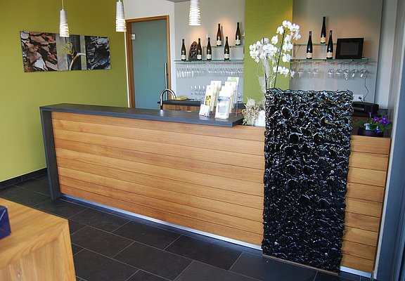 Innenansicht der Vinothek