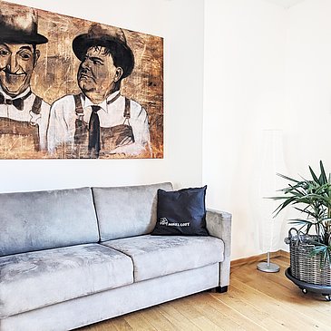 Wohnraum "Das Loft" Schlafcouch