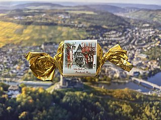 Nougat in Vollmilchschokolade 25g