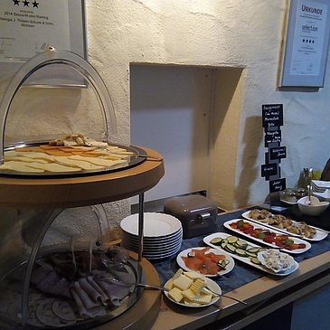 Frühstück vom Buffet
