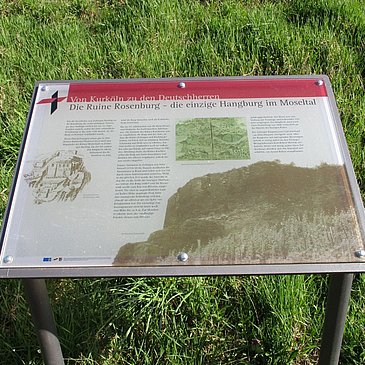 Informationstafel zur Ruine Rosenburg